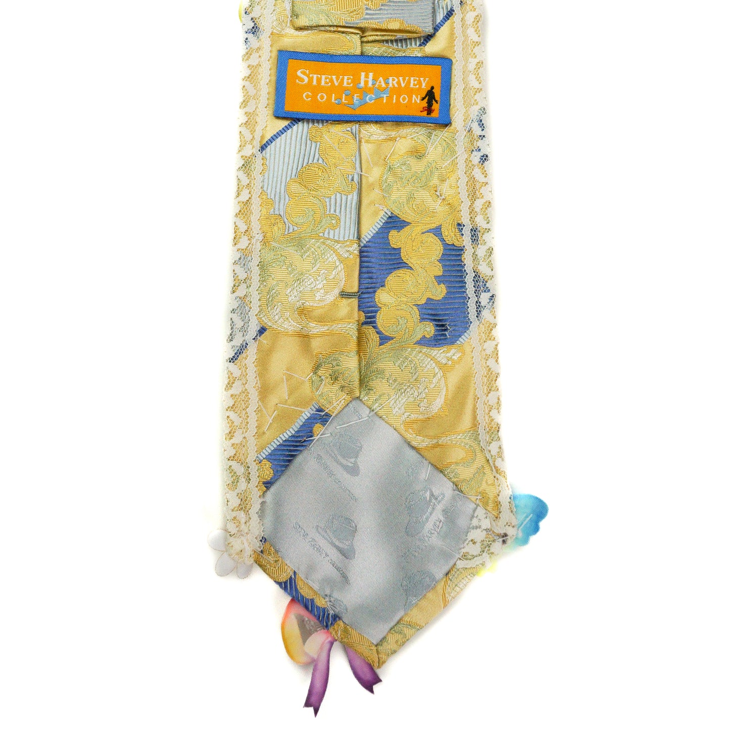 Golden Butterfly Beaded Tie