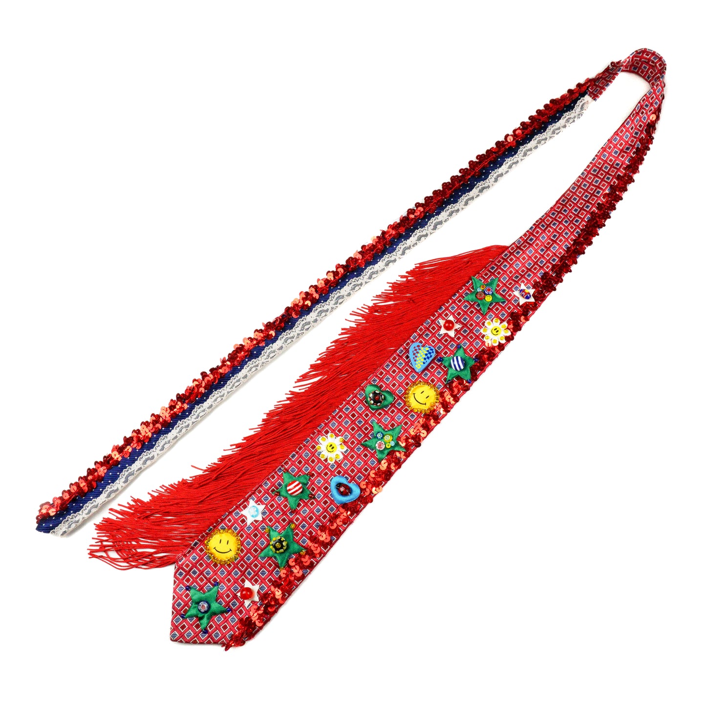 Stars & Smiles Beaded Tie