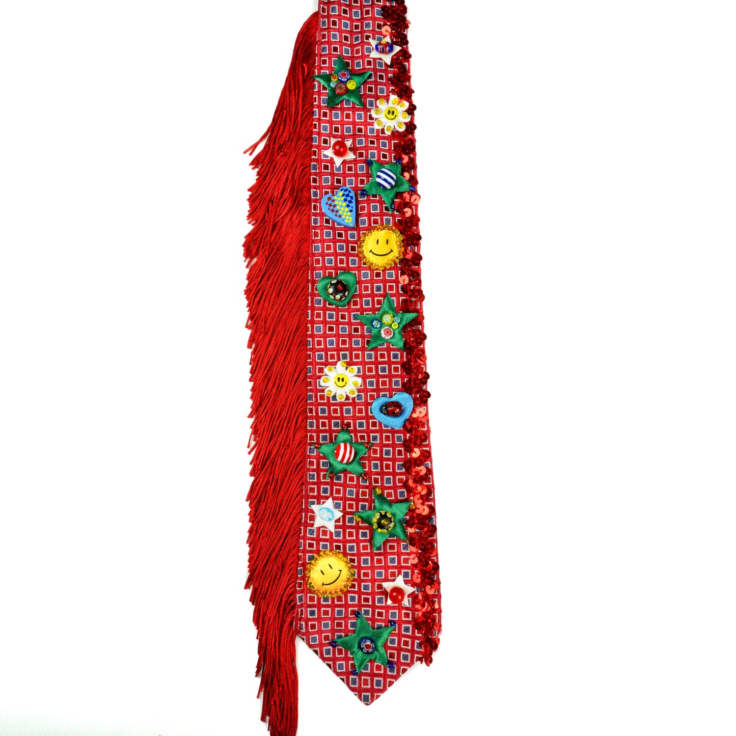 Stars & Smiles Beaded Tie