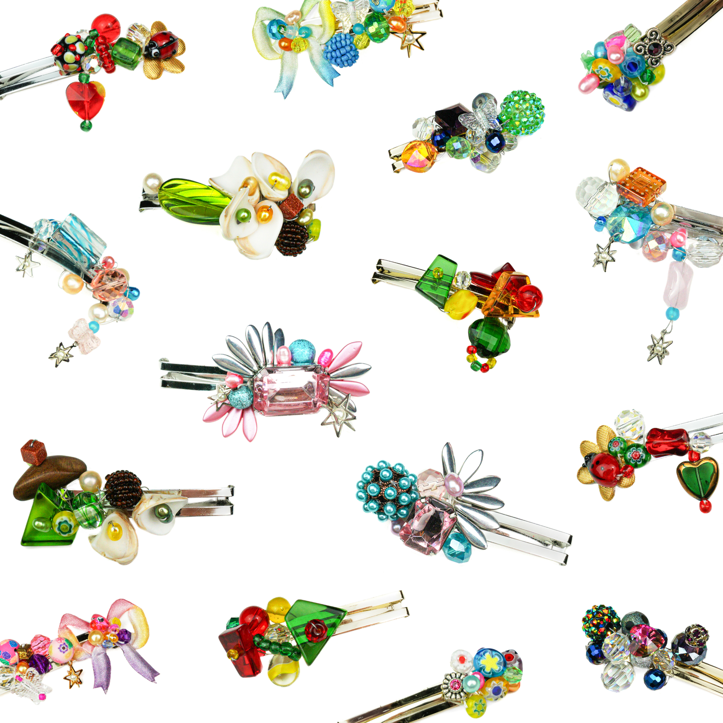 Stoplight Barrette Set