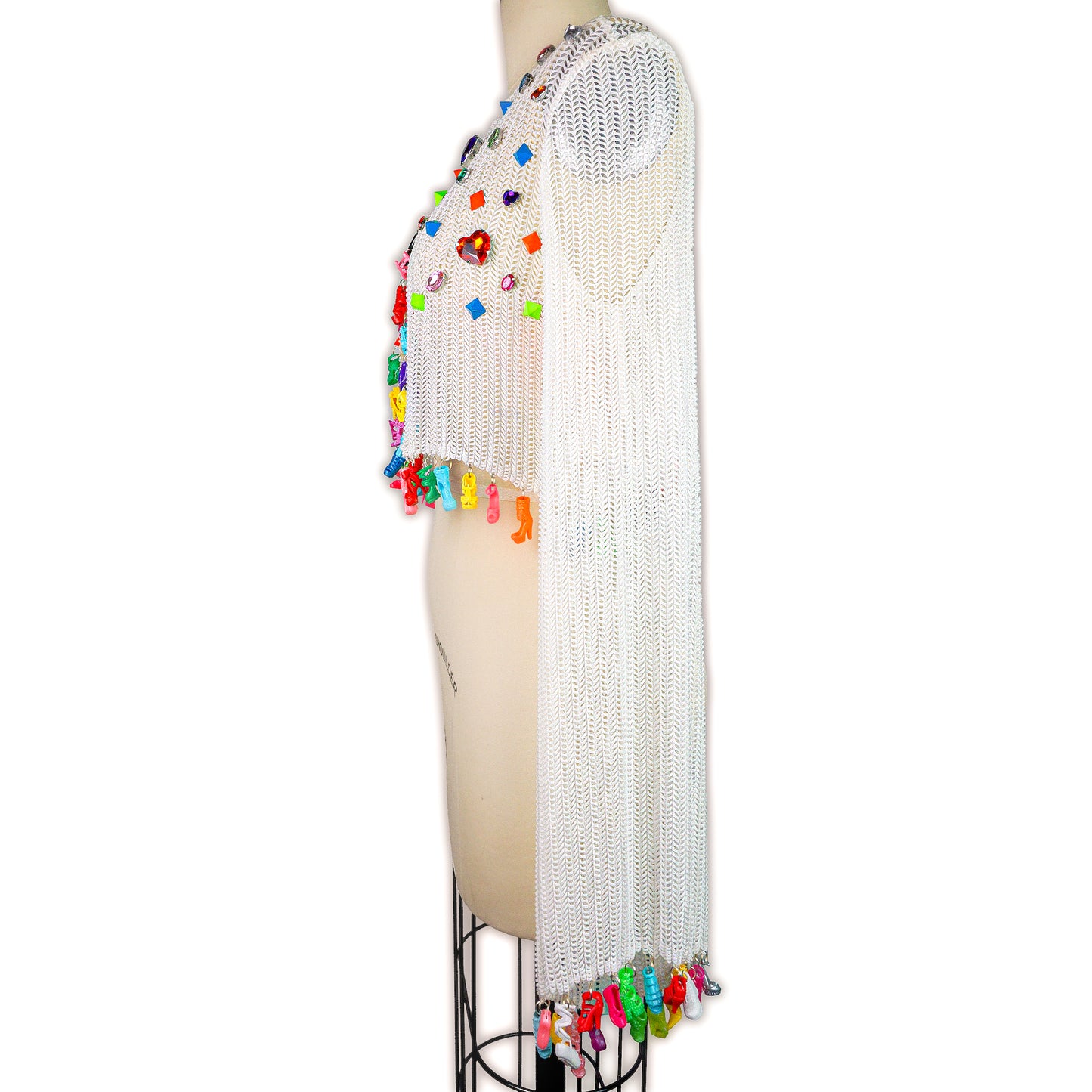 Maximalist Doll Shoe Cardigan