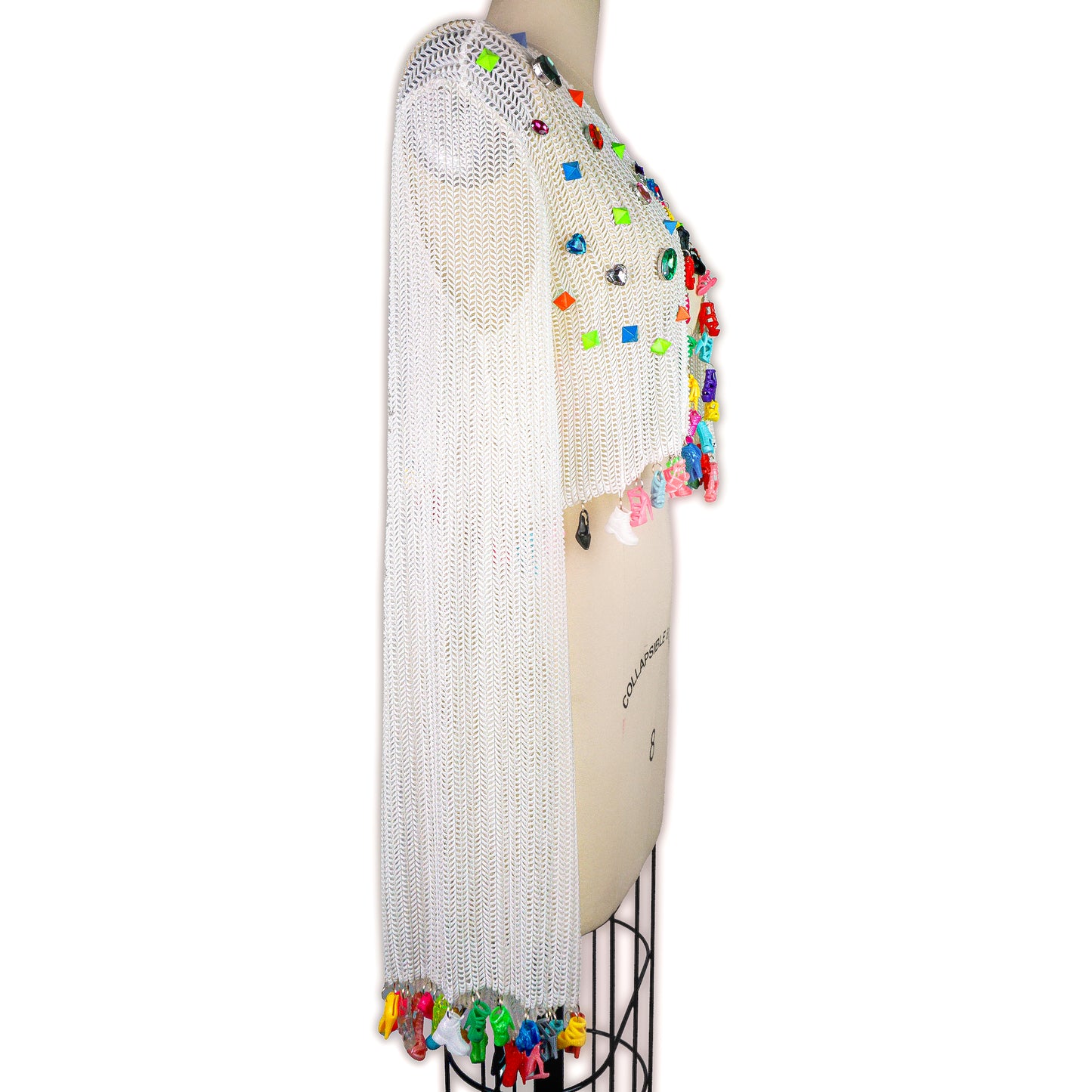 Maximalist Doll Shoe Cardigan