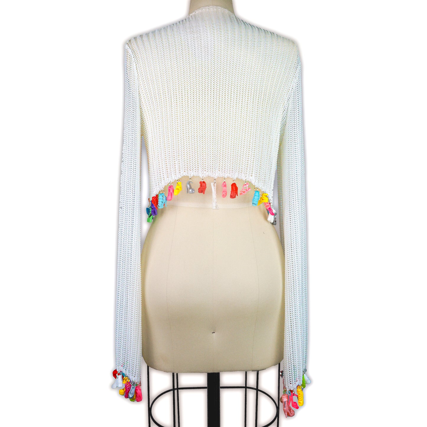 Maximalist Doll Shoe Cardigan