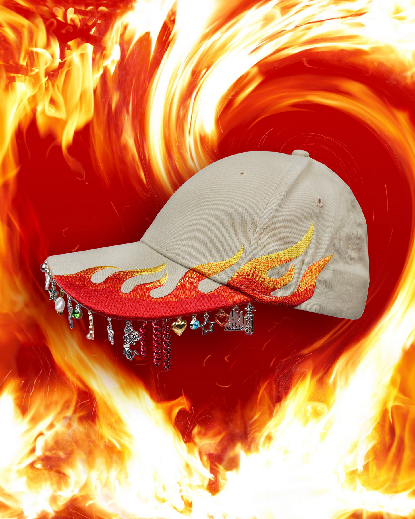 World on Fire Charm Hat