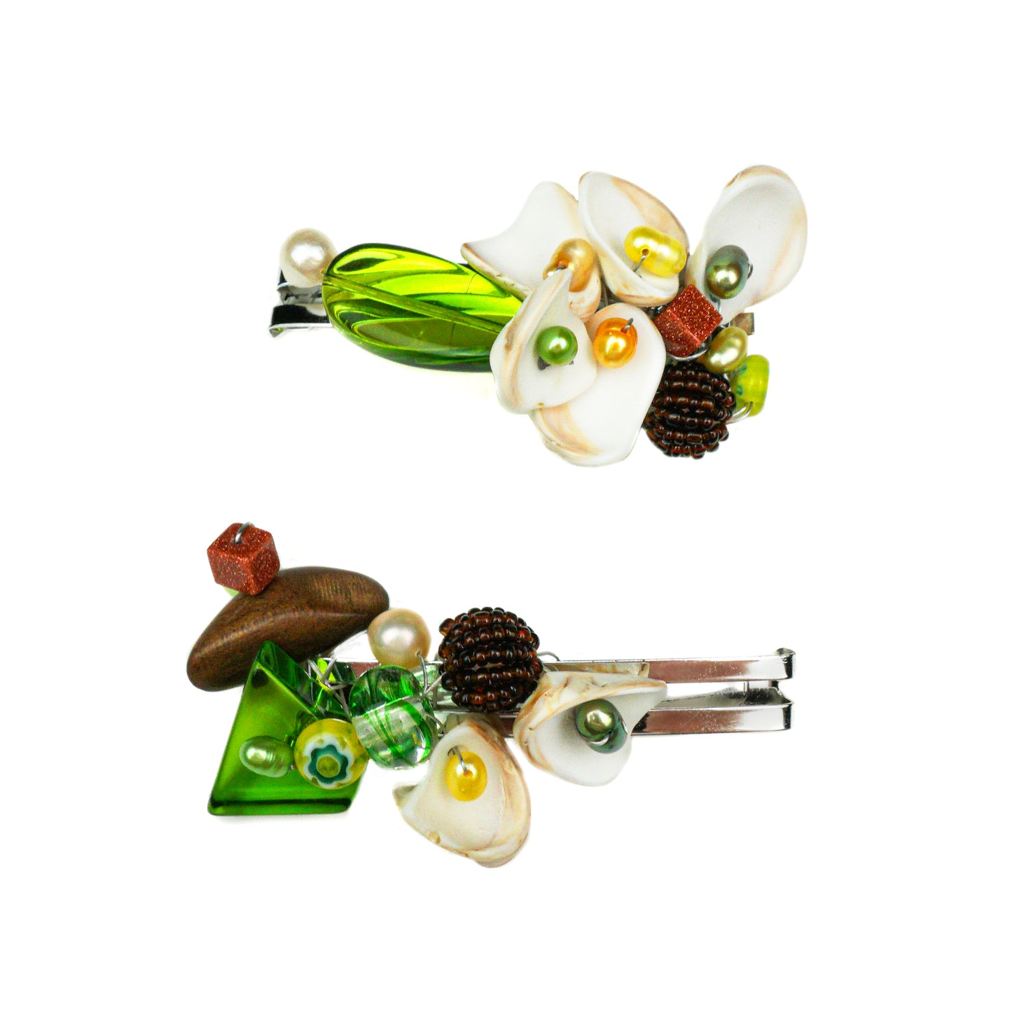 Seashell Barrette Set