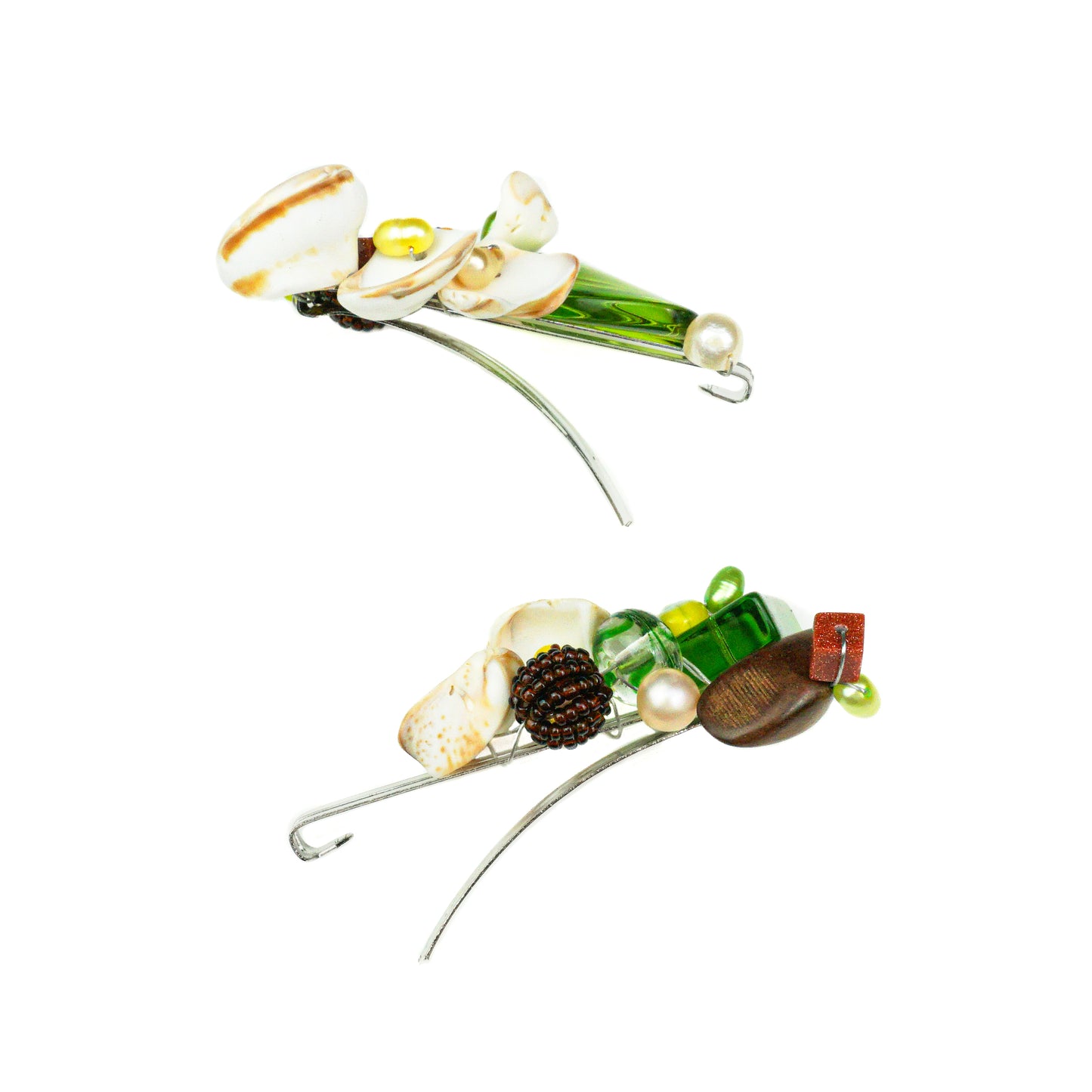 Seashell Barrette Set