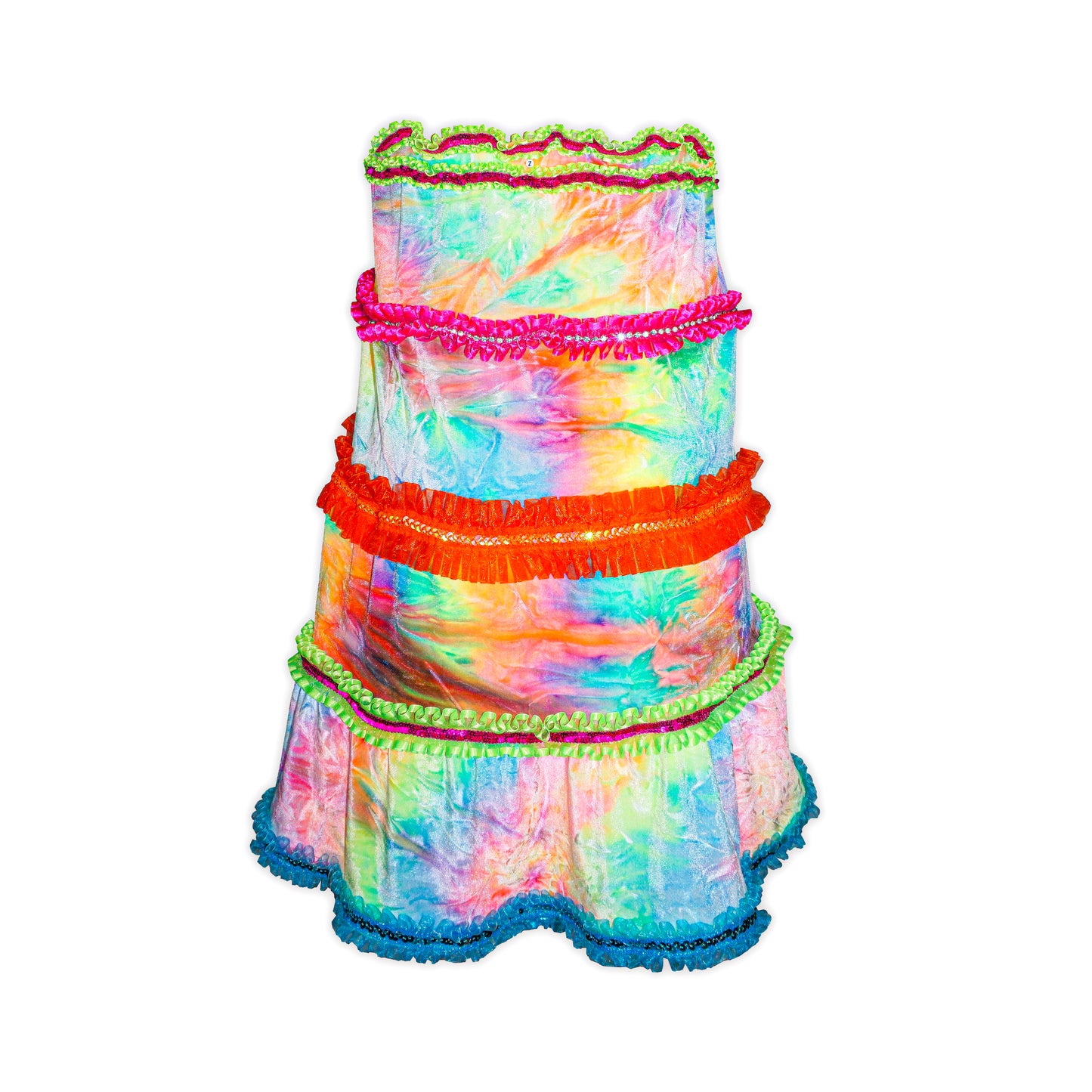 Rainbow Ruffle Dress